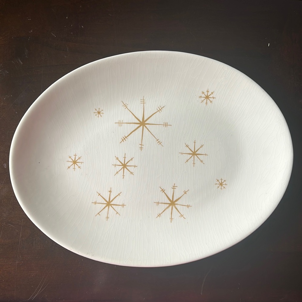 Vintage MCM Royal China “Star Glow” 13 “ platter